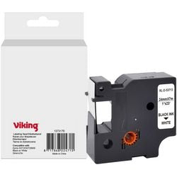Etiketteertape viking s0720930 dymo zwart op wit
