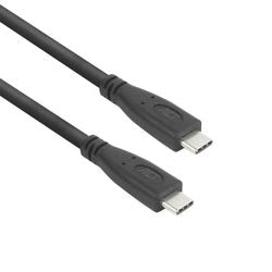 Usb-c-kabel act usb-c mannelijk usb-c mannelijk 5 m zwart