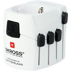Skross - wereldreisadapter met randaarde stekker 7000 ma