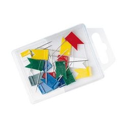 Landkaartpunaises wedo metaal kleurenassortiment