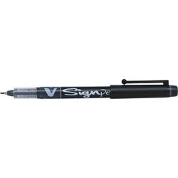Fineliner pilot v sign 0,6mm zwart