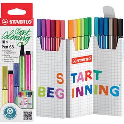 Stabilo pen 68 bureauset vanaf 18 stuks