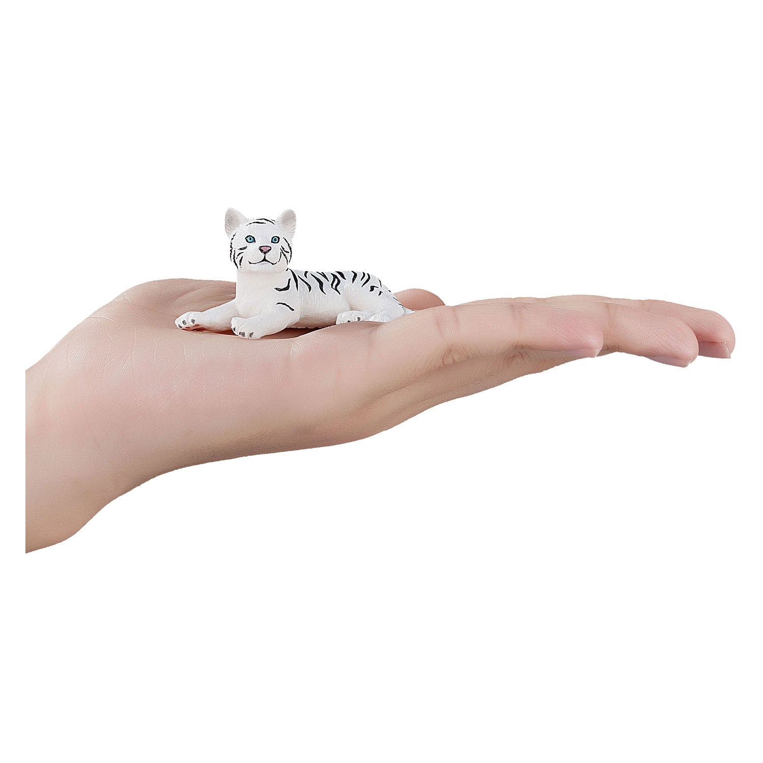 Mojo wildlife witte tijgerwelp liggend - 387015