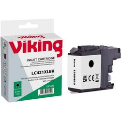 Inktcartridge viking lc-421xlbk compatibel zwart
