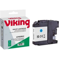 Inktcartridge viking lc-422xlc compatibel cyaan