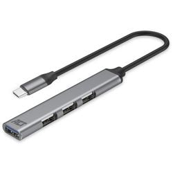 Usb-hub act ac6425 grijs 4 poorten