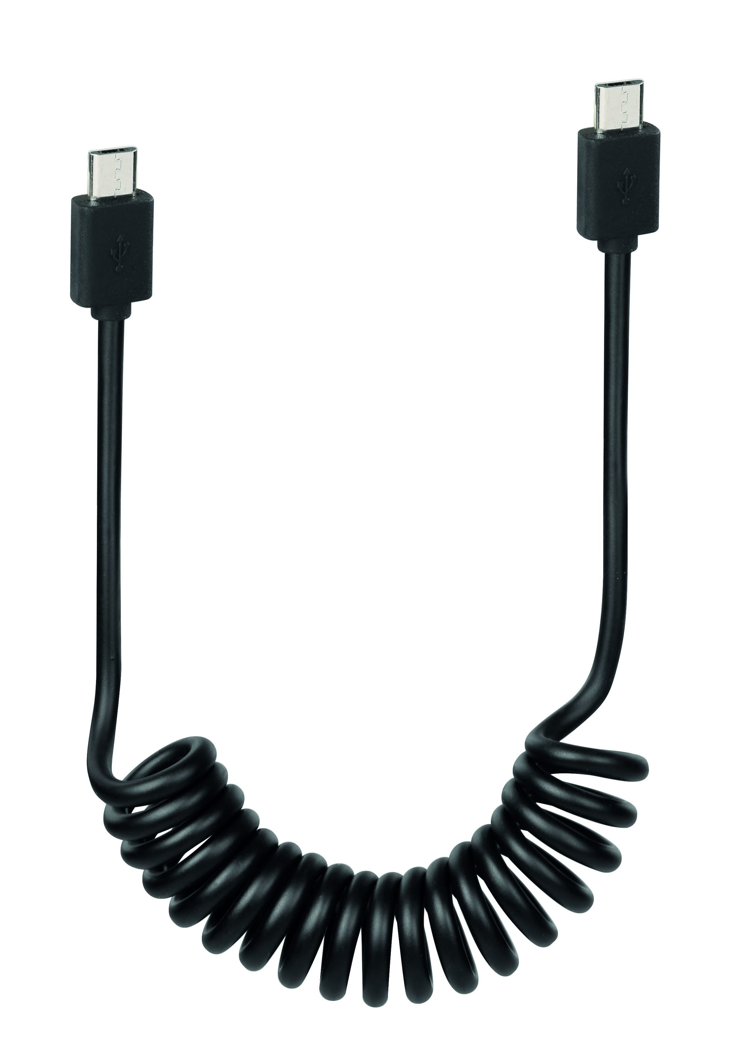 Câble spiralé Lampa Ebike Spring Micro USB (25 à 100 cm)