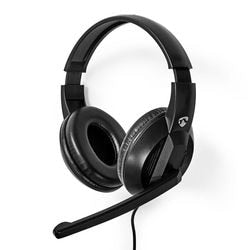 Koptelefoon nedis chstu210bk bedraad zwart