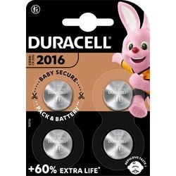 Knoopcel duracell 5000394119314 cr2016 4 stuks