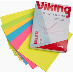 Zelfklevende memoblaadjes viking rechthoekig kleurenassortiment