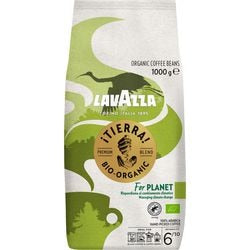 Lavazza tierra for planet koffiebonen - biologische 100% arabica koffie bonen - intensiteit 6 10 - 1 kg - nl-bio-01