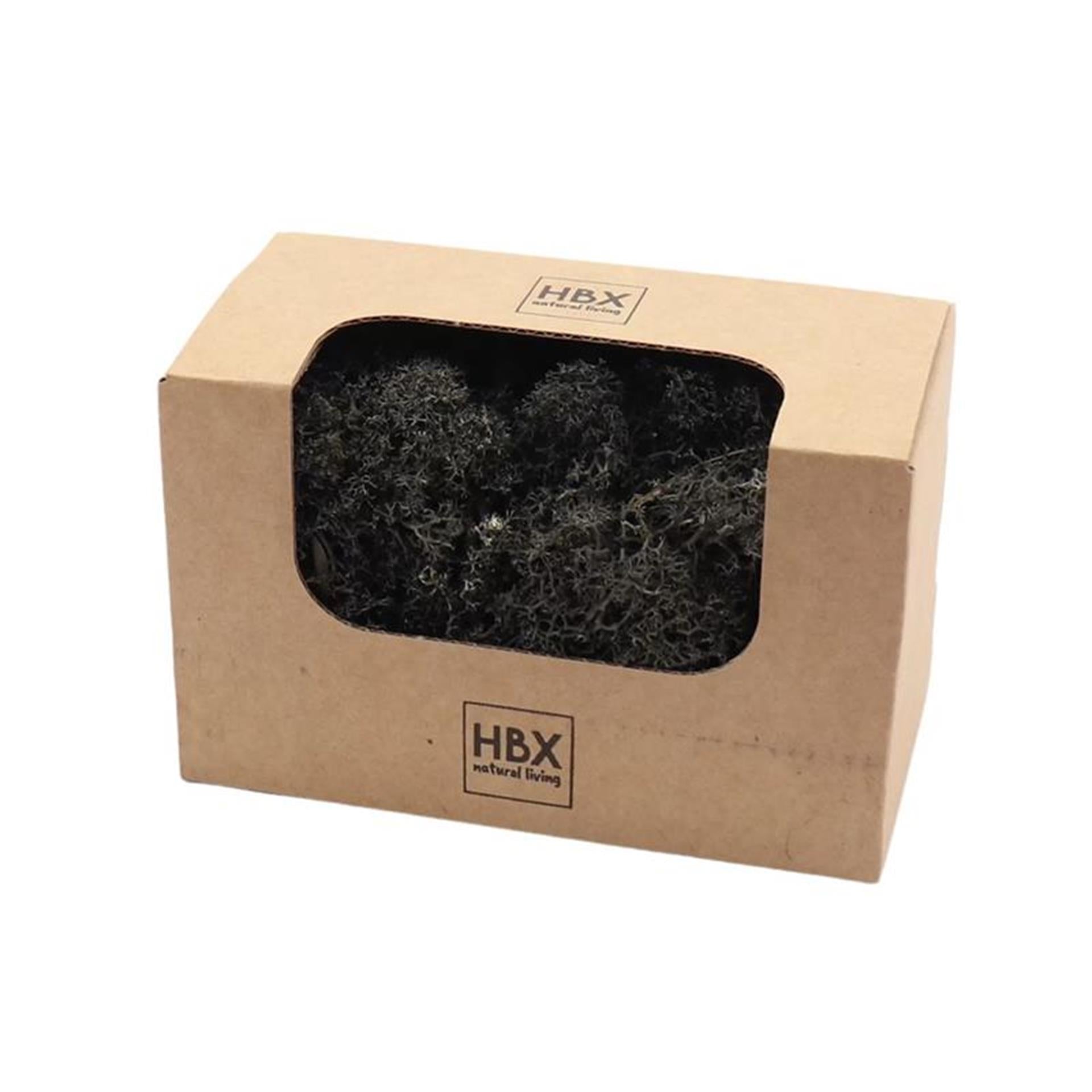 Hbx natural living basic rendier mos 50gr zwart