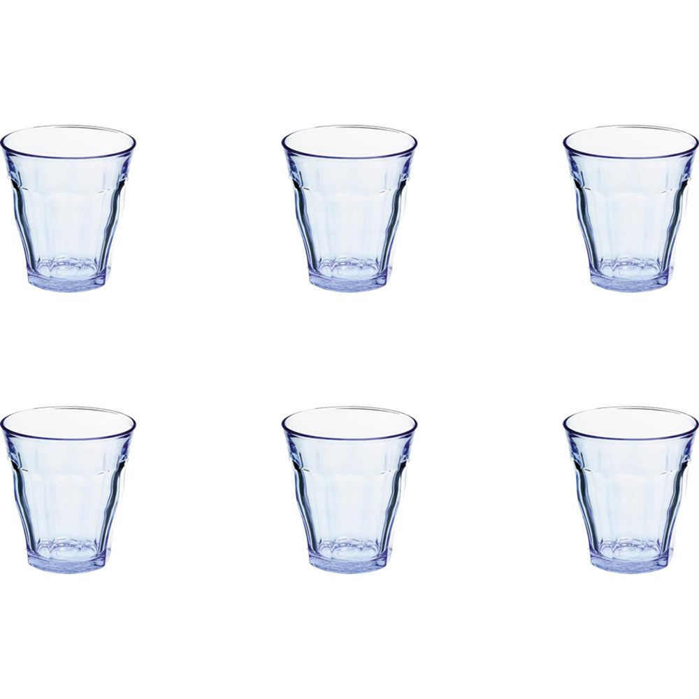 Duralex glas picardie blauw 200ml 6stks