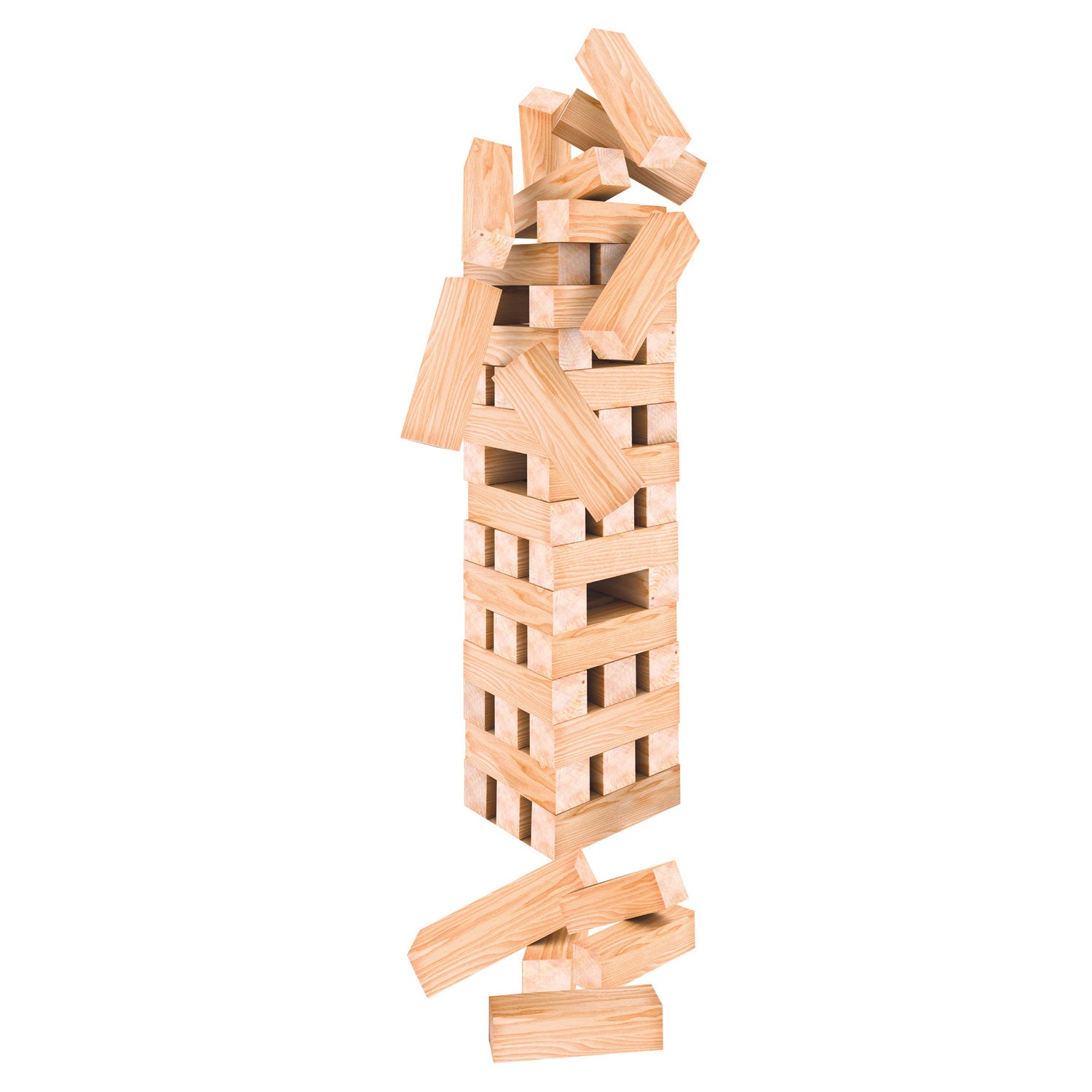 Stapeltoren hout xl, 60dlg