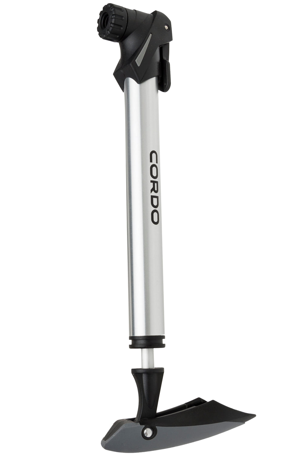 Cordo double action hand pump 8bar - silver black
