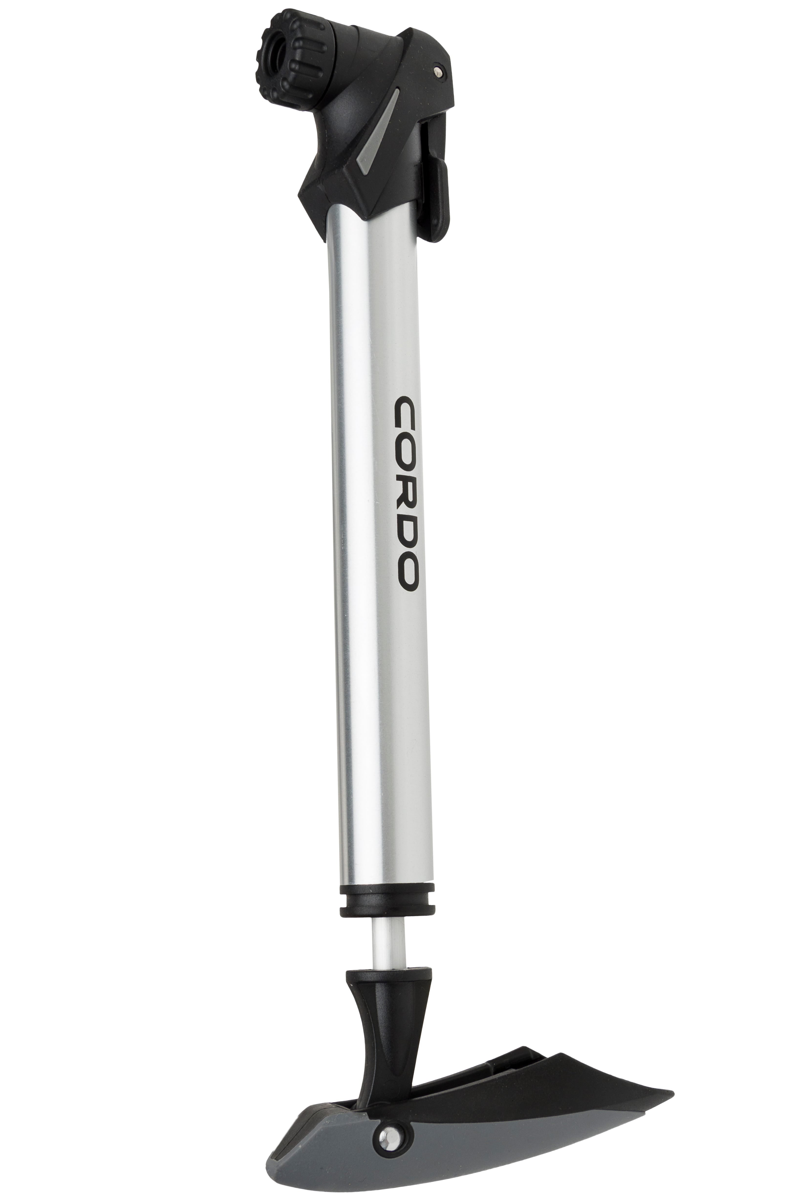 Cordo double action hand pump 8bar - silver black