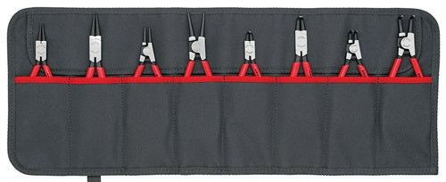 Knipex borgveertangenset 00 19 58 v01 (rood zwart, 8-delig, incl. roltas )