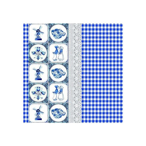 Ambiente servetten holland delfts blauwe tegels 33cm 20 stuks