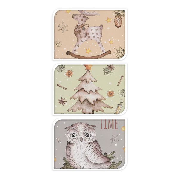 Knus geschenktas winter 23cm, 24st.