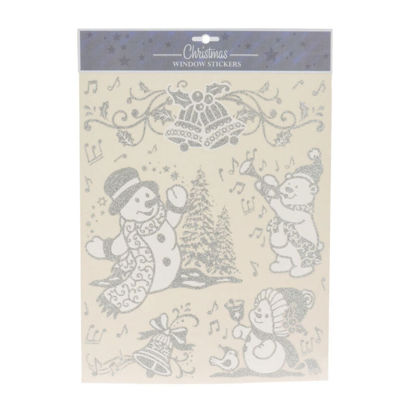 Raamsticker zilver, 42x30cm