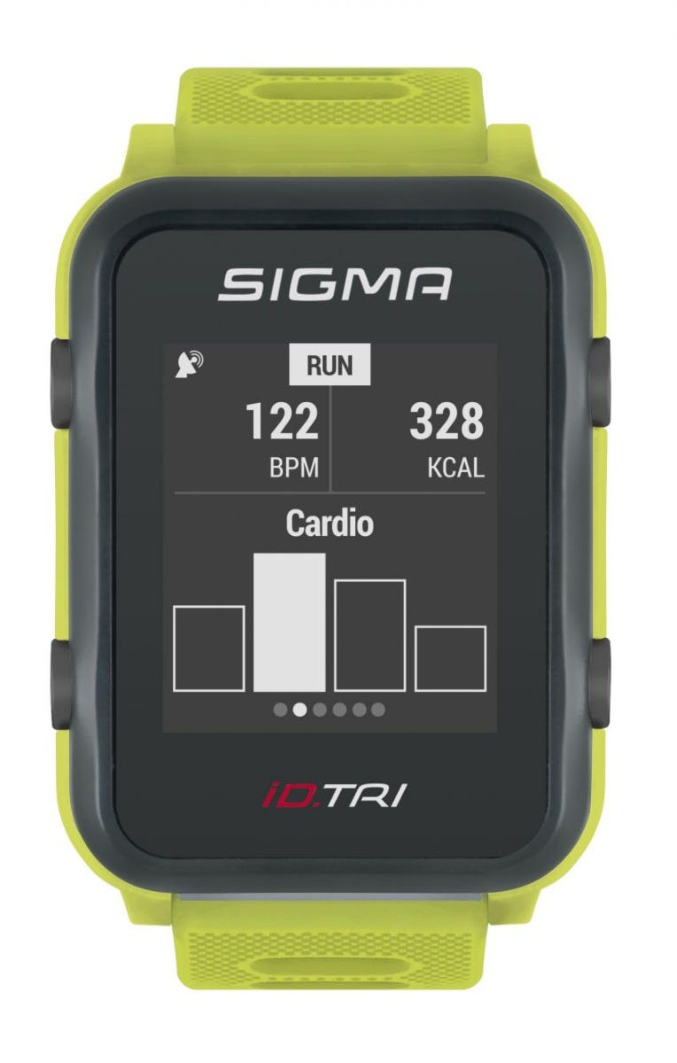 Sigma iD.TRI Neon Groen Set Sporthorloge
