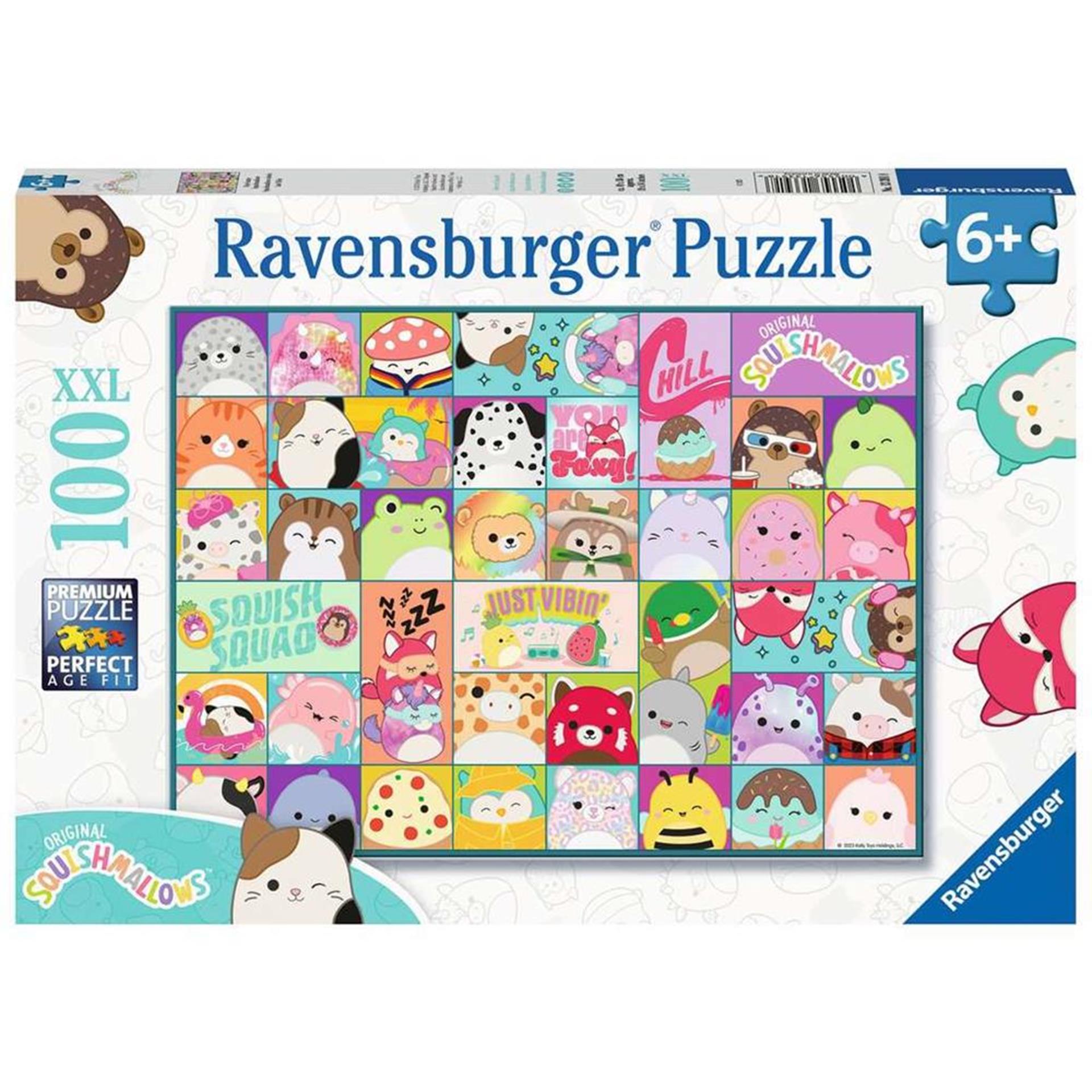 Ravensburger beenpuzzel xxl squishmallows, 100st.