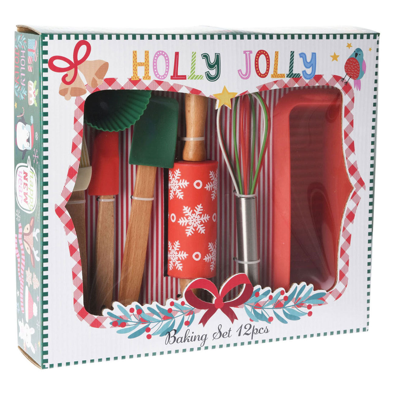 Bakset kerst design, 12dlg.