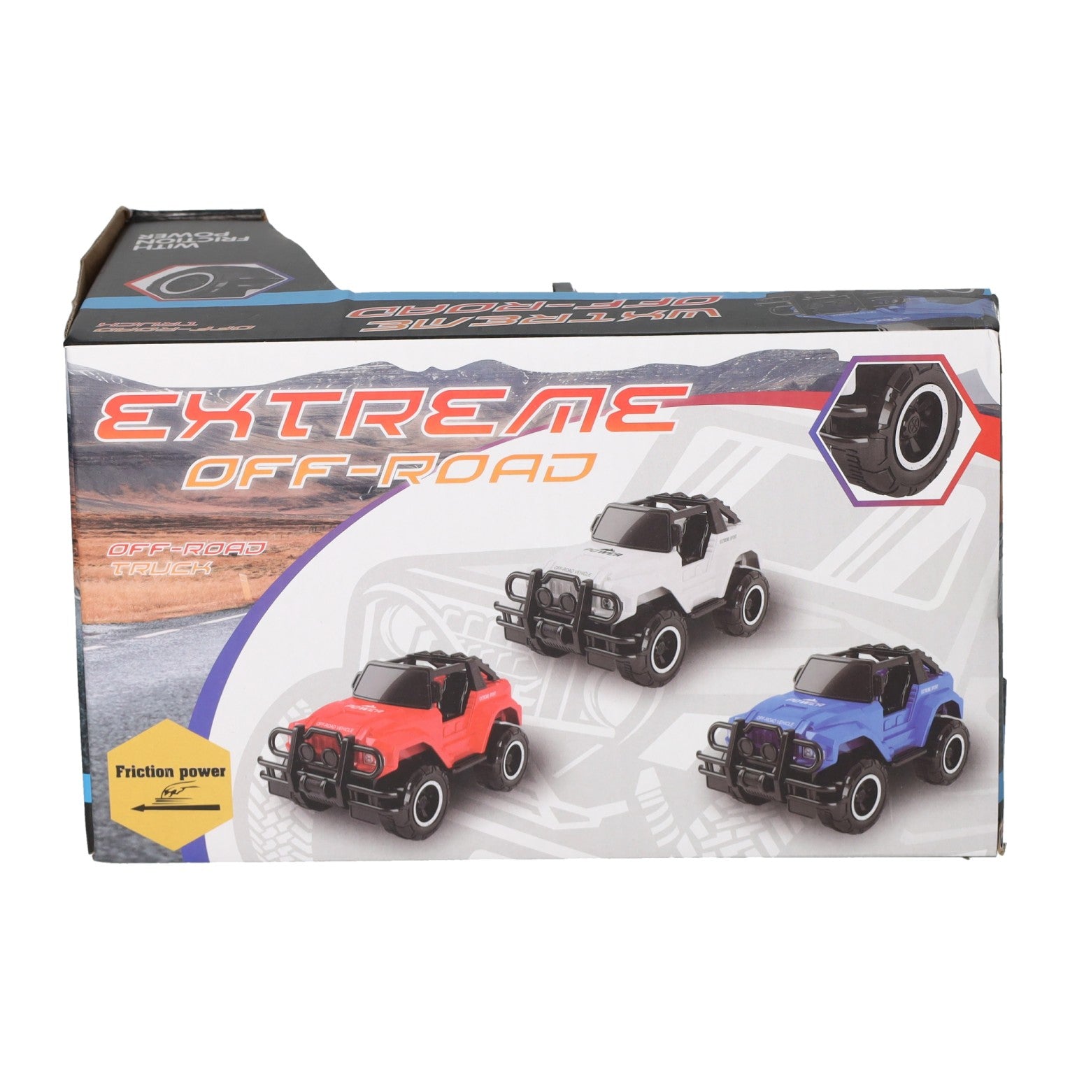 Frictie jeep 4x4 off-road, 21cm
