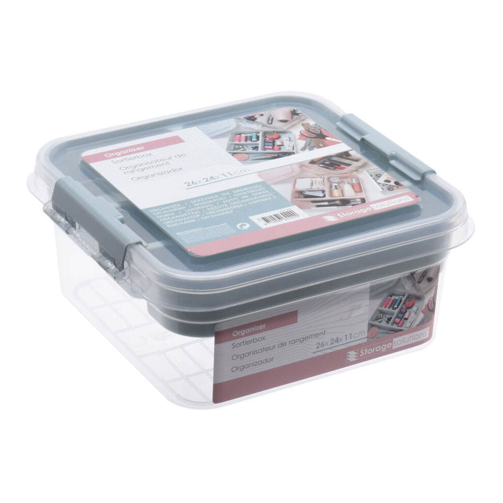 Kunststof organizer, 26x24cm