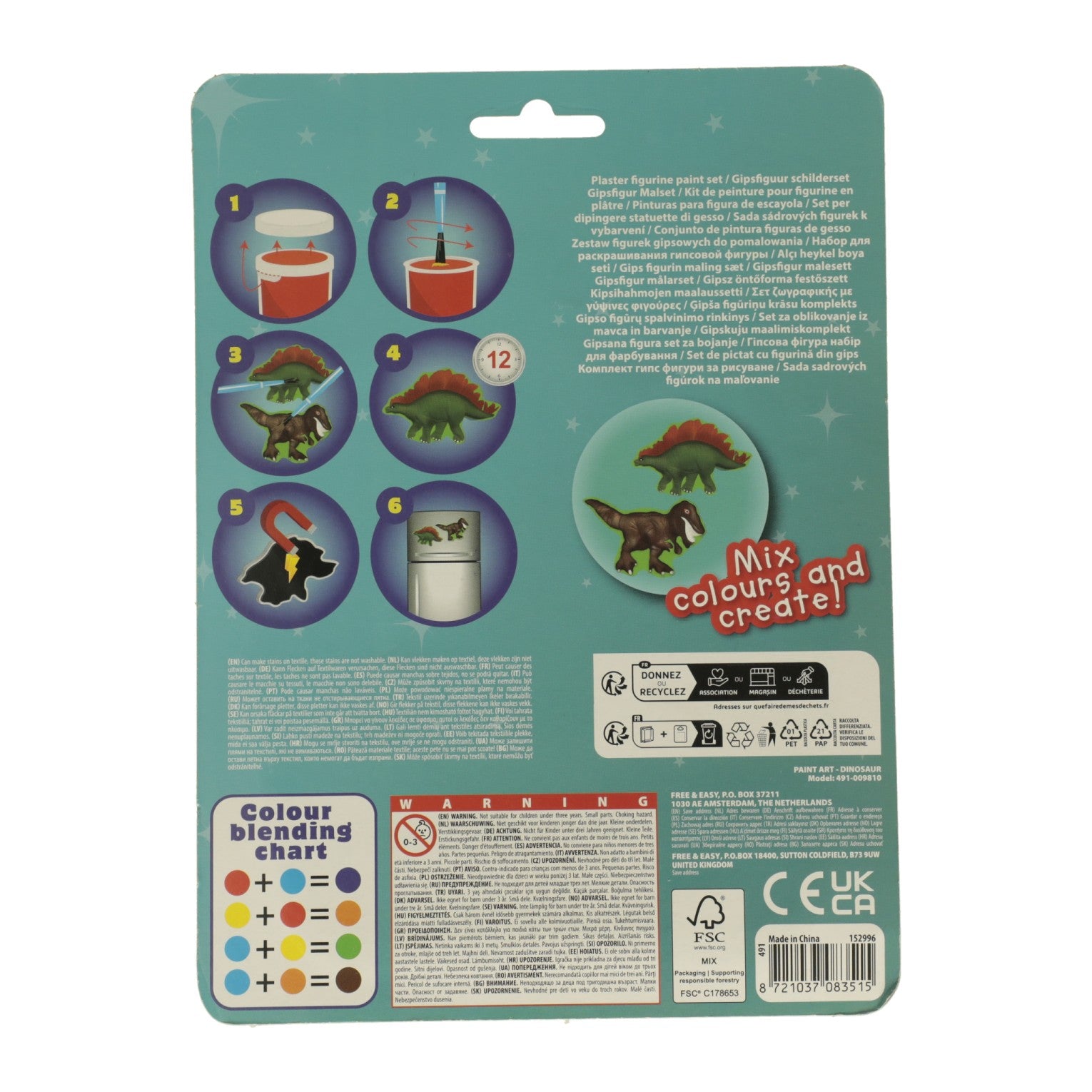 Gips hobbyset ontwerp