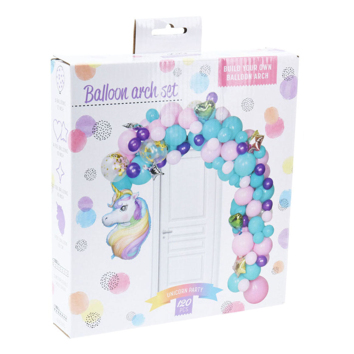 Bouw je eigen ballonnenboogset eenhoorn, 120dlg.