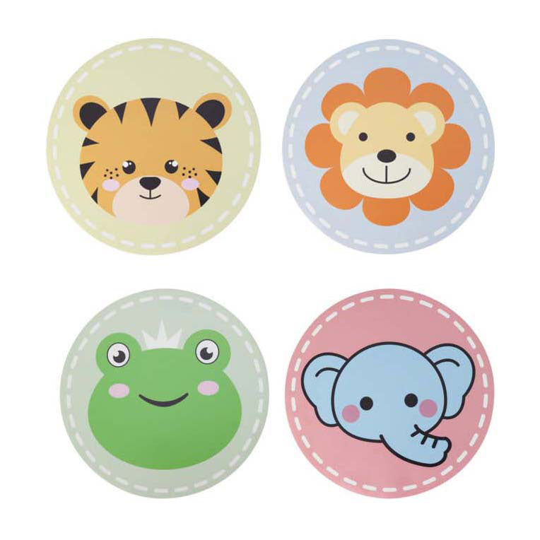 Koopman ronde dierenplacemats set van 12, 38cm