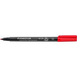Staedtler permanente markeerstift lumocolor 317-2 m rood (10 stuks)