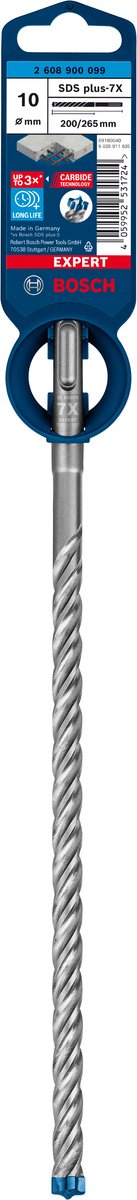 Bosch expert sds plus-7x hamerboor 10 x 200 x 265 mm
