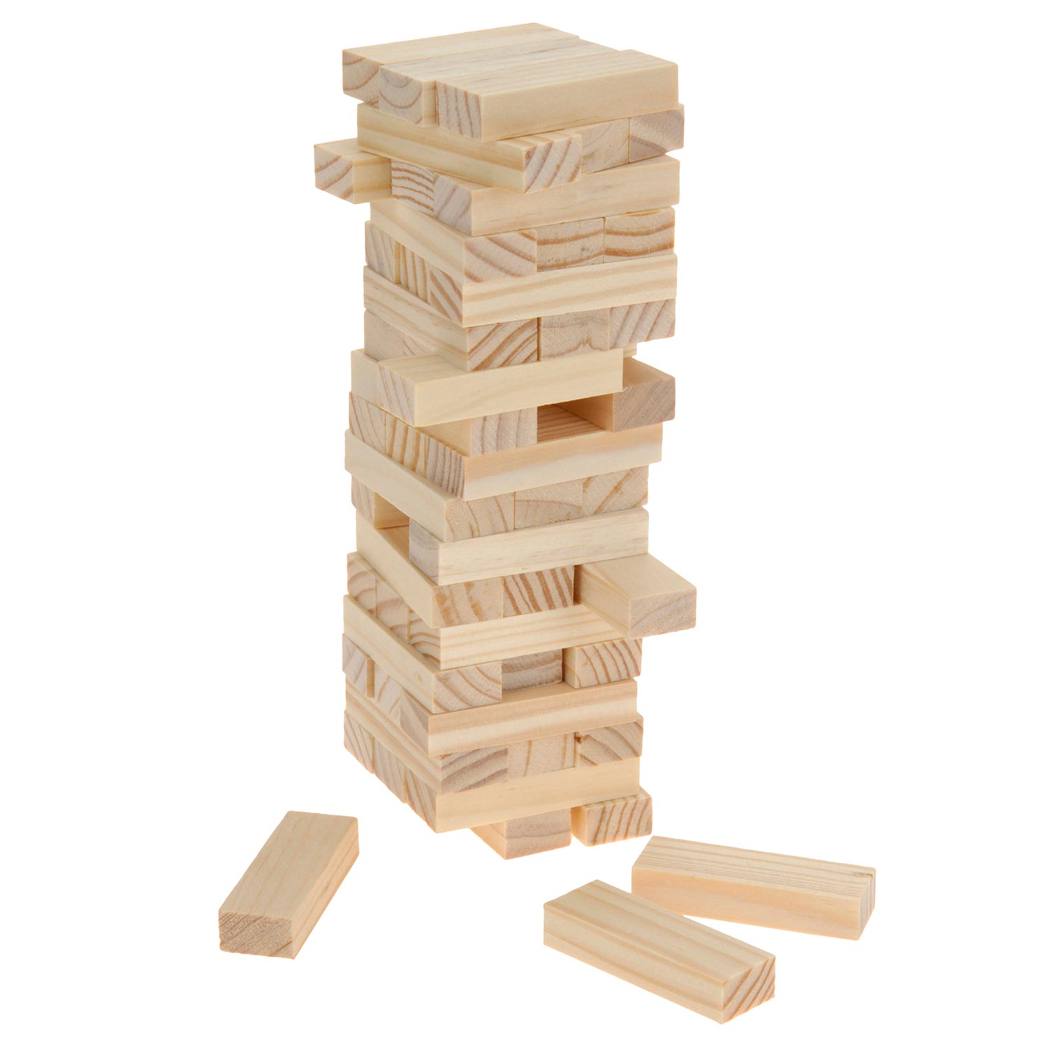 Stapeltoren hout mini, 54dlg