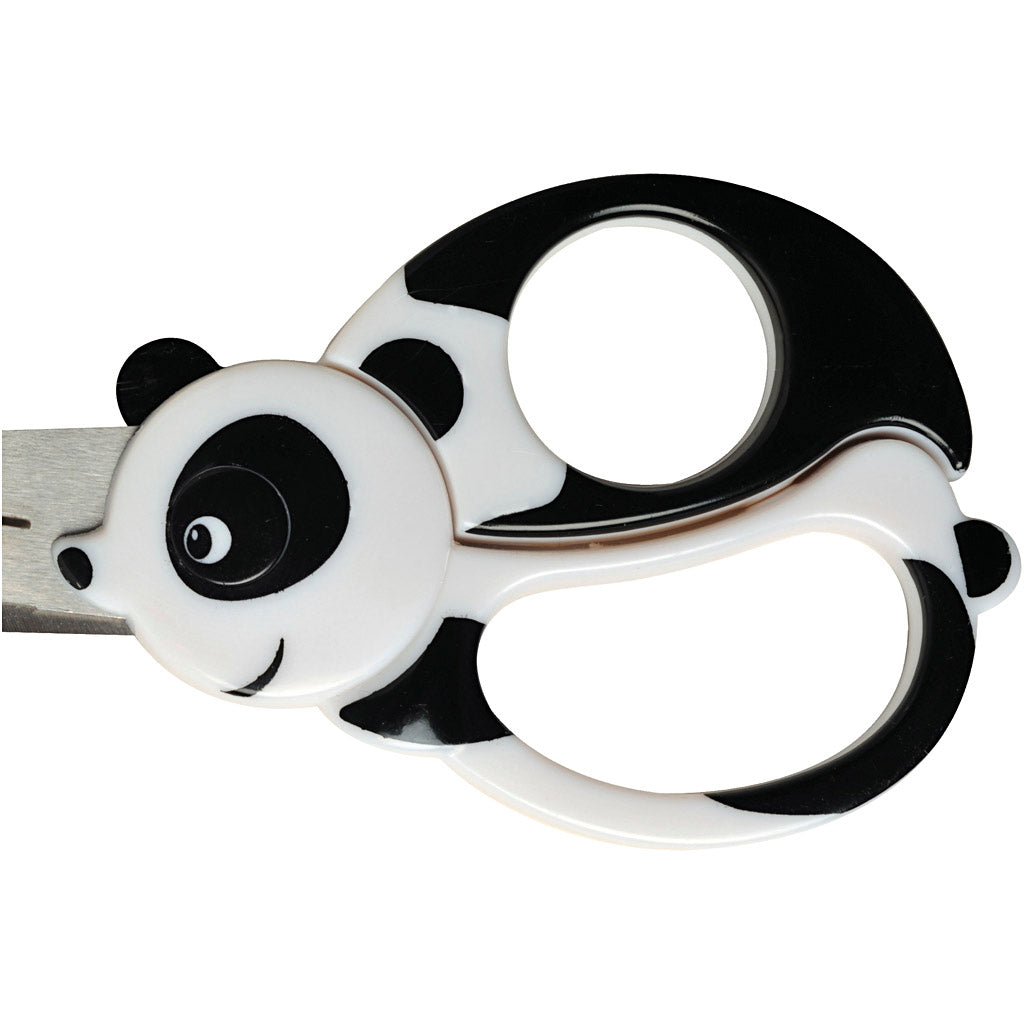 Creativ company fiskars kinderschaar met dierenmotief, panda, l: 13 cm, 1 stuk