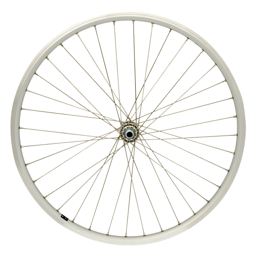 Cordo voorwiel 26 19-559 vaste as rvs spaken zilver