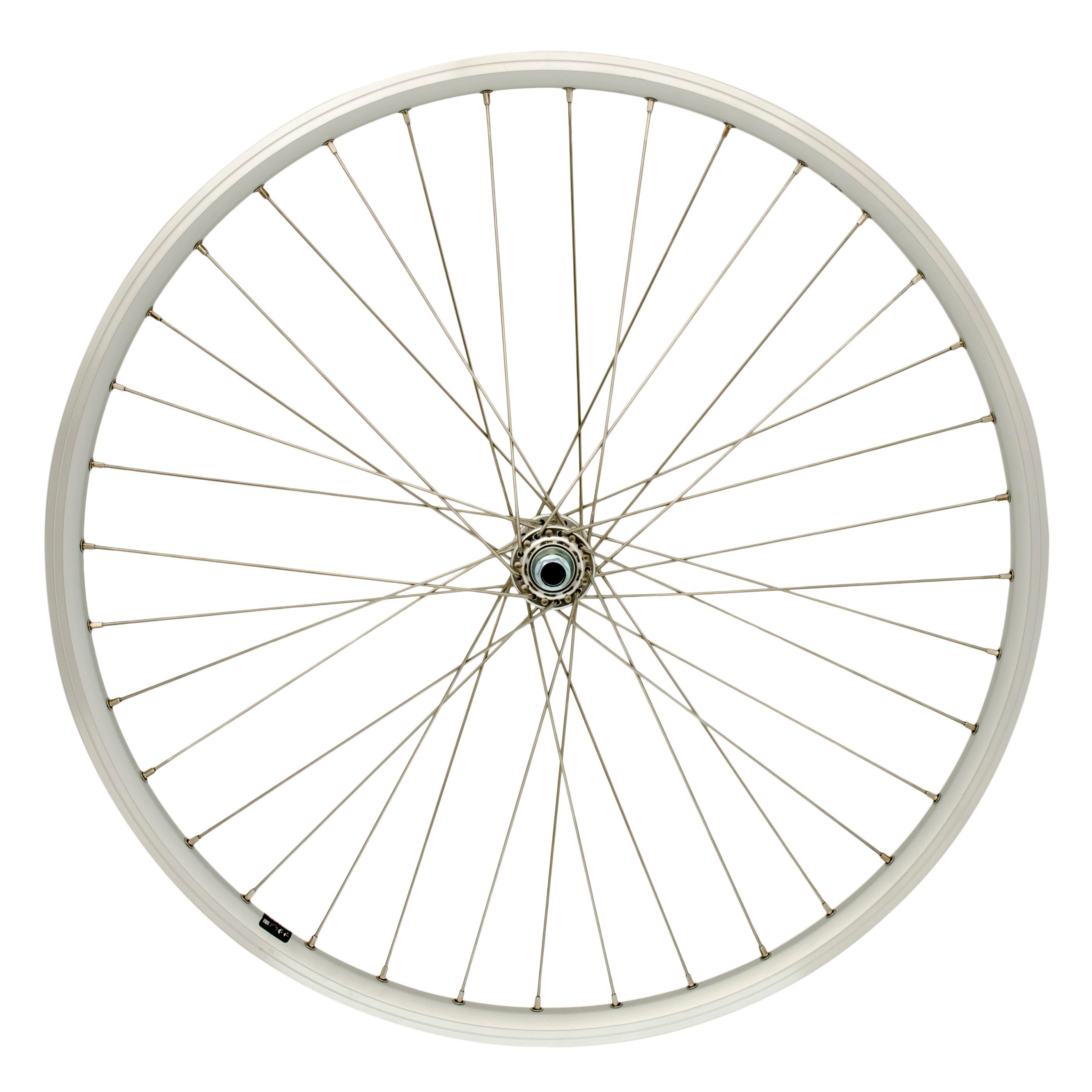 Cordo voorwiel 26 19-559 vaste as rvs spaken zilver