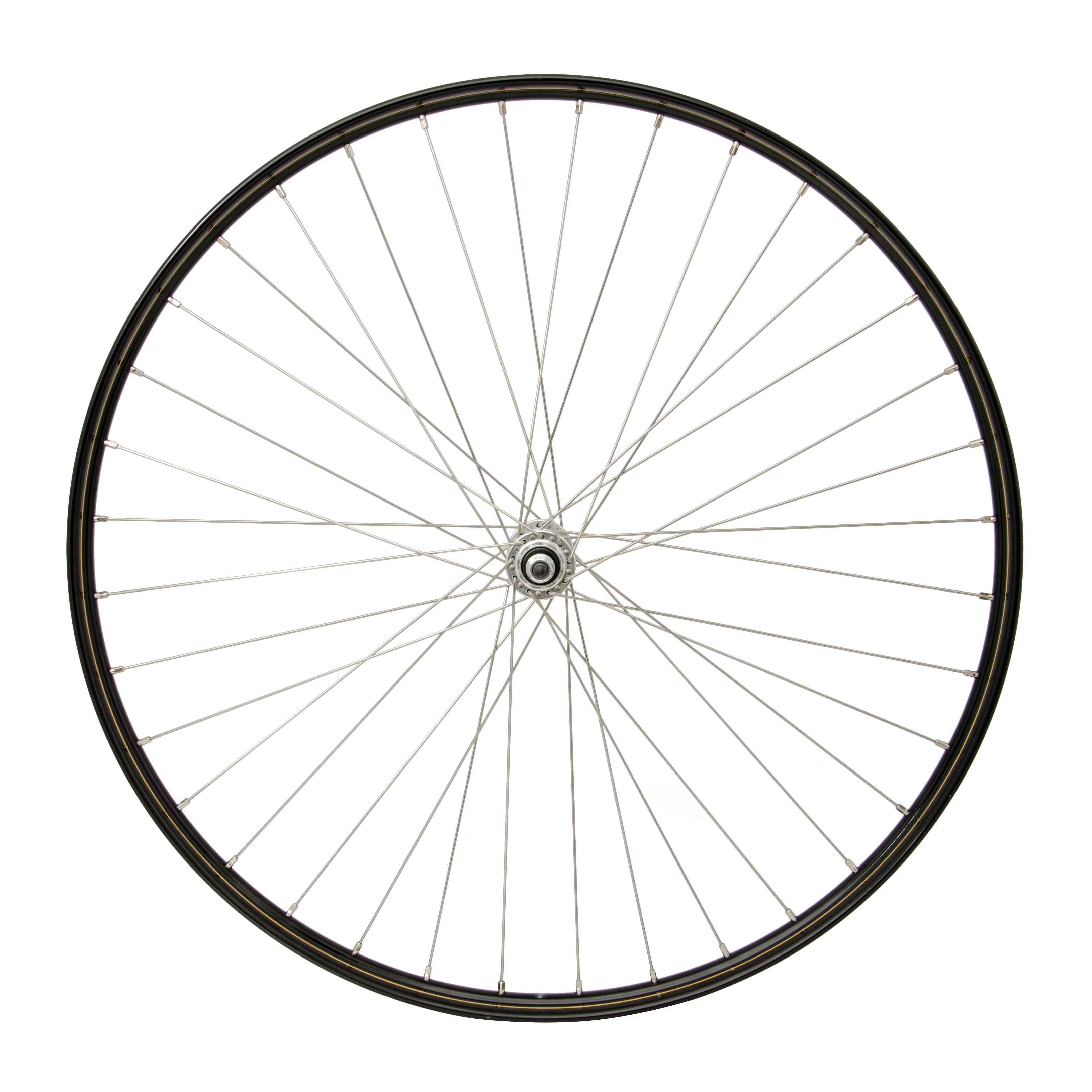 Cordo voorwiel 28 1 2 22-635 rvs spaak zwart