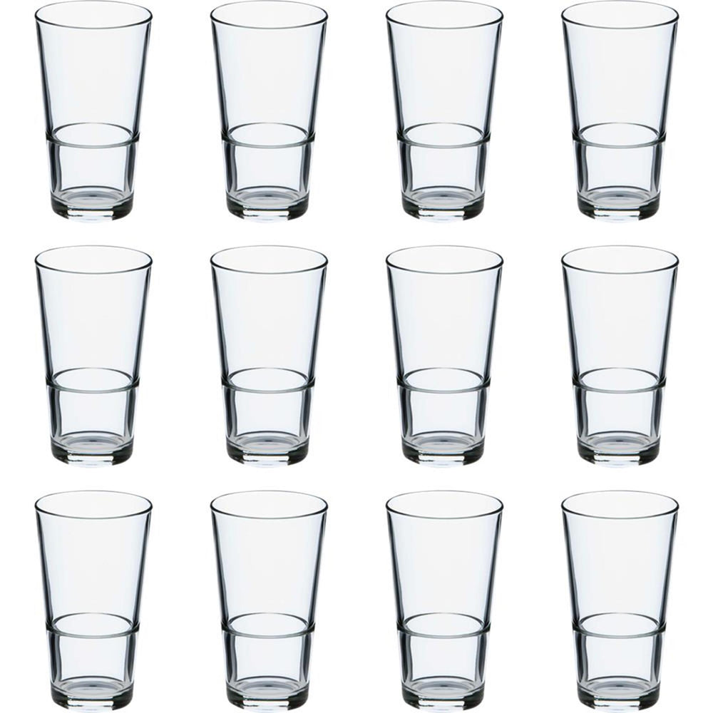 Mammoet bierglas budgetline amsterdam stapelbaar 340ml set a 12 stuks