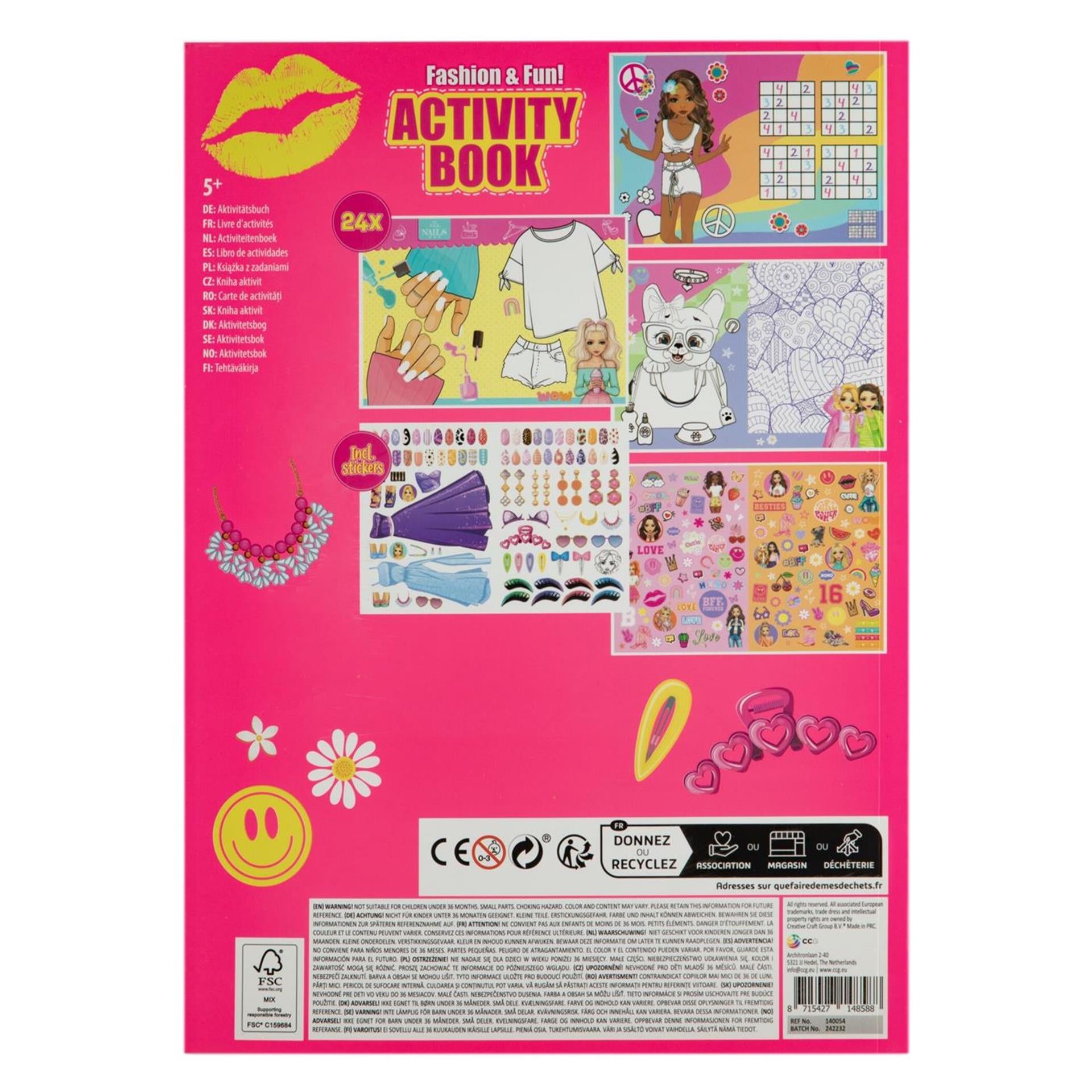 Besties fashion fun activity book