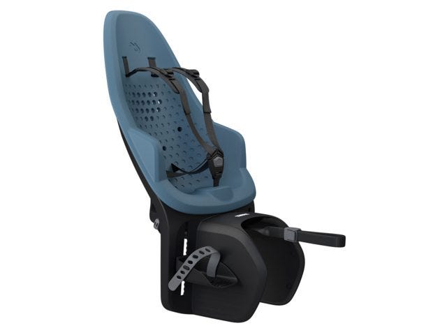 Siège enfant derrière Thule Yepp 2 Maxi pour fixation porte-bagages (RM) - bleu majolique