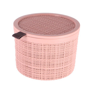 Curver opbergmand jute-look rond 2l roze