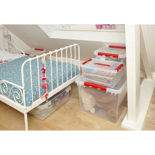 Q-line doos 26l transparant rood