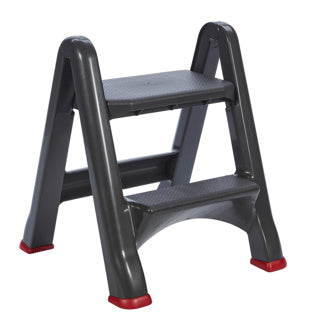 Curver opstapje inklapbaar - 49,5x17,2x64cm - antraciet rood