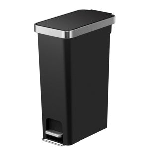Eko - hana slim pedaalemmer 40 liter - plastic - zwart - prullenbak