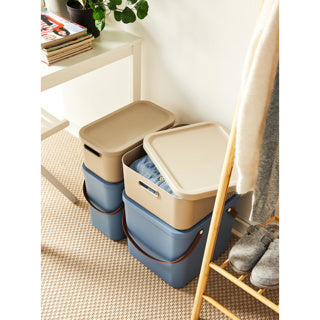 Decoratie opbergbox albula light 20 l horizon blauw