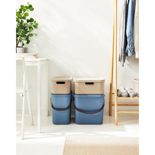 Rotho albula opbergbox 12l horizon blauw