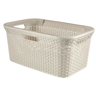 Curver stijl wasmand 45 l vintage wit