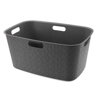 Curver softex wasmand - 45 liter - 57x37x27cm - antraciet